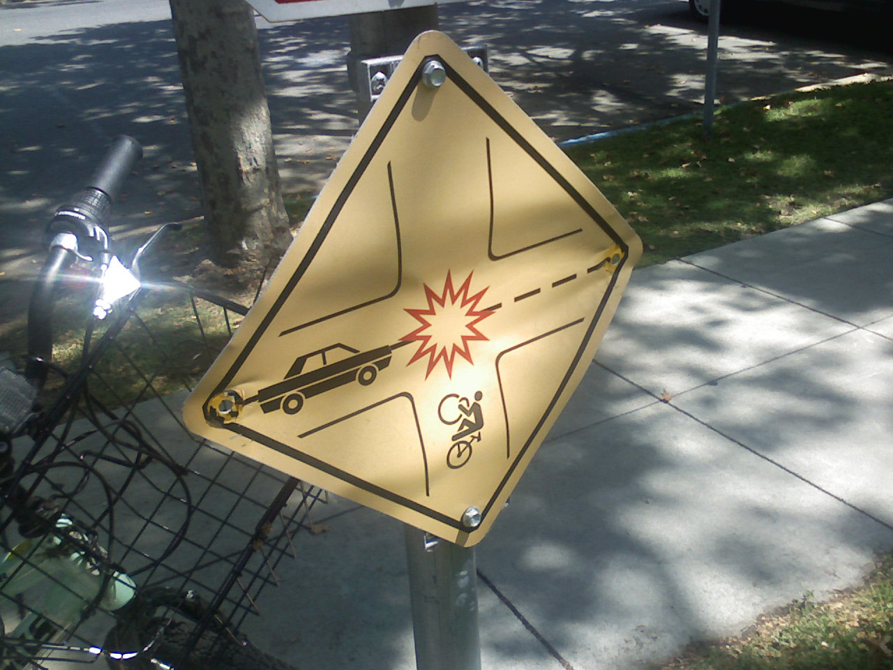 Stanford bike sign