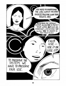 Keith Aoki, James Boyle, and Jennifer Jenkins, 2006, Bound by Law?, p.59.  Available at http://web.law.duke.edu/cspd/comics/