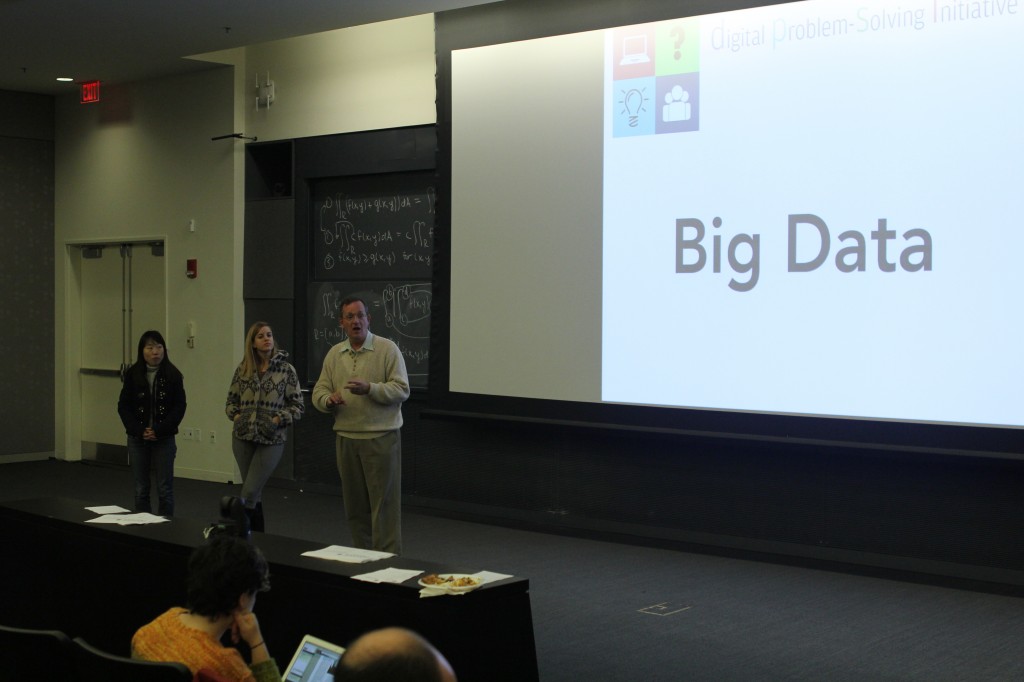 Professor Waldo and team members present their Big Data team updates.
