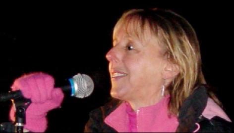 Medea Benjamin at State of the Union 2007 Protest