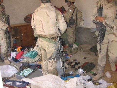U.S. Soldiers in an Iraqi house - from the Winter Soldier hearings.