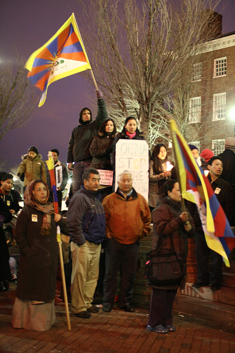 Rally to free Tibet in the Pit, Harvard Square