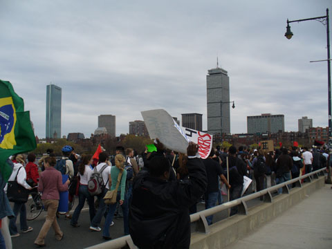 May Day on the Harvard Bridge 2006.
