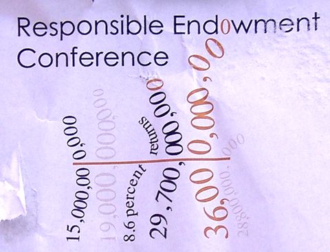 Poster art for Responsible Endowment Conference