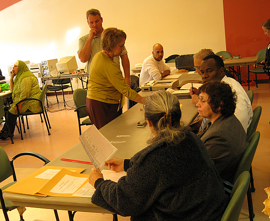 Election Commissioners evaluating "Auxiliary Ballots"