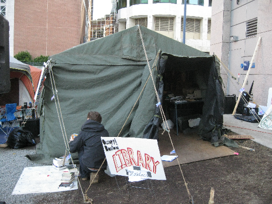 Occupy Boston Library