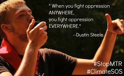 Dustin Steele of Radical Action for Mountain People's Survival: "When you fight oppression ANYWHERE you fight oppression EVERYWHERE."