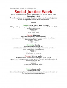 Calendar of events for this week. Get involved! 