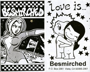 Image 1: Front and back covers of Besmirched #3