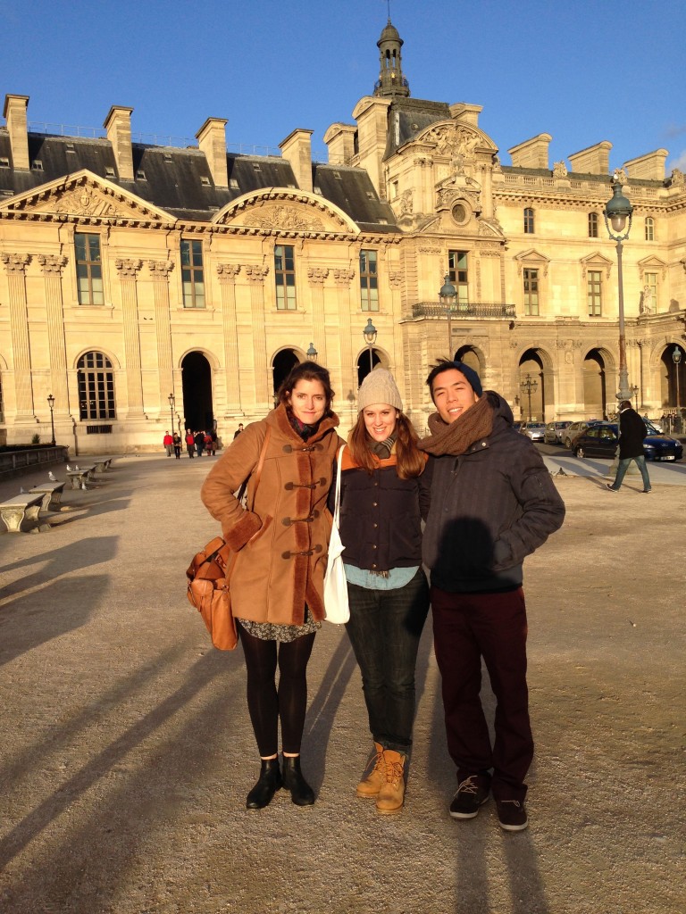 Roxanne, Ursina, and Lam in Paris. Photo courtesy of Ursina Menn.