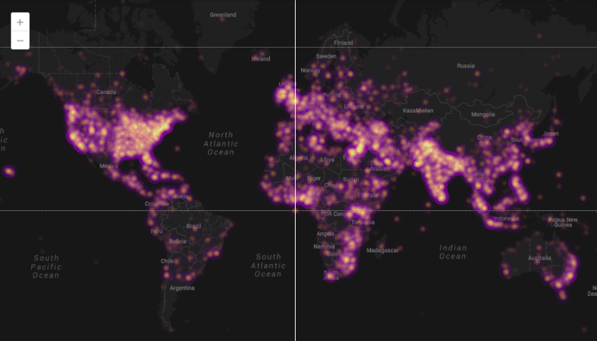 A map of global protests in 2013.