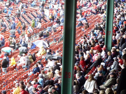 The great rain divide at Fenway