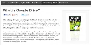 Example of repurposing ebook content: What is Google Drive?