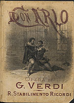 Don Carlo: opera in cinque atti. HOLLIS no. 009332134