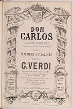 Don Carlos: grand opéra en cinq actes. HOLLIS no. 003256487