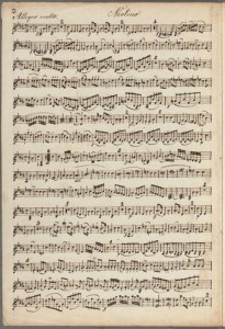Wolfgang Amadeus Mozart. Detail, Sonata, K. 481. Merritt Mus 745.1.369.50