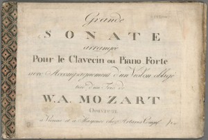 Wolfgang Amadeus Mozart. Title page, Divertimenti, K. 563, E♭ major; arr. Merritt Room Mus 745.1.230.15