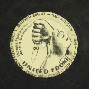 Label image, United Front, 528 Timely Recording Co. Record Coll. 78-36632