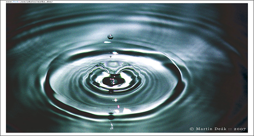 ...a drop in the bucket. Drop I (2007) by Delox - Martin Deák via flickr. Used by permission (CC by-nc-nd)