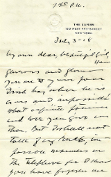 letter from Dudley Field Malone, July 1918 -- page 1
