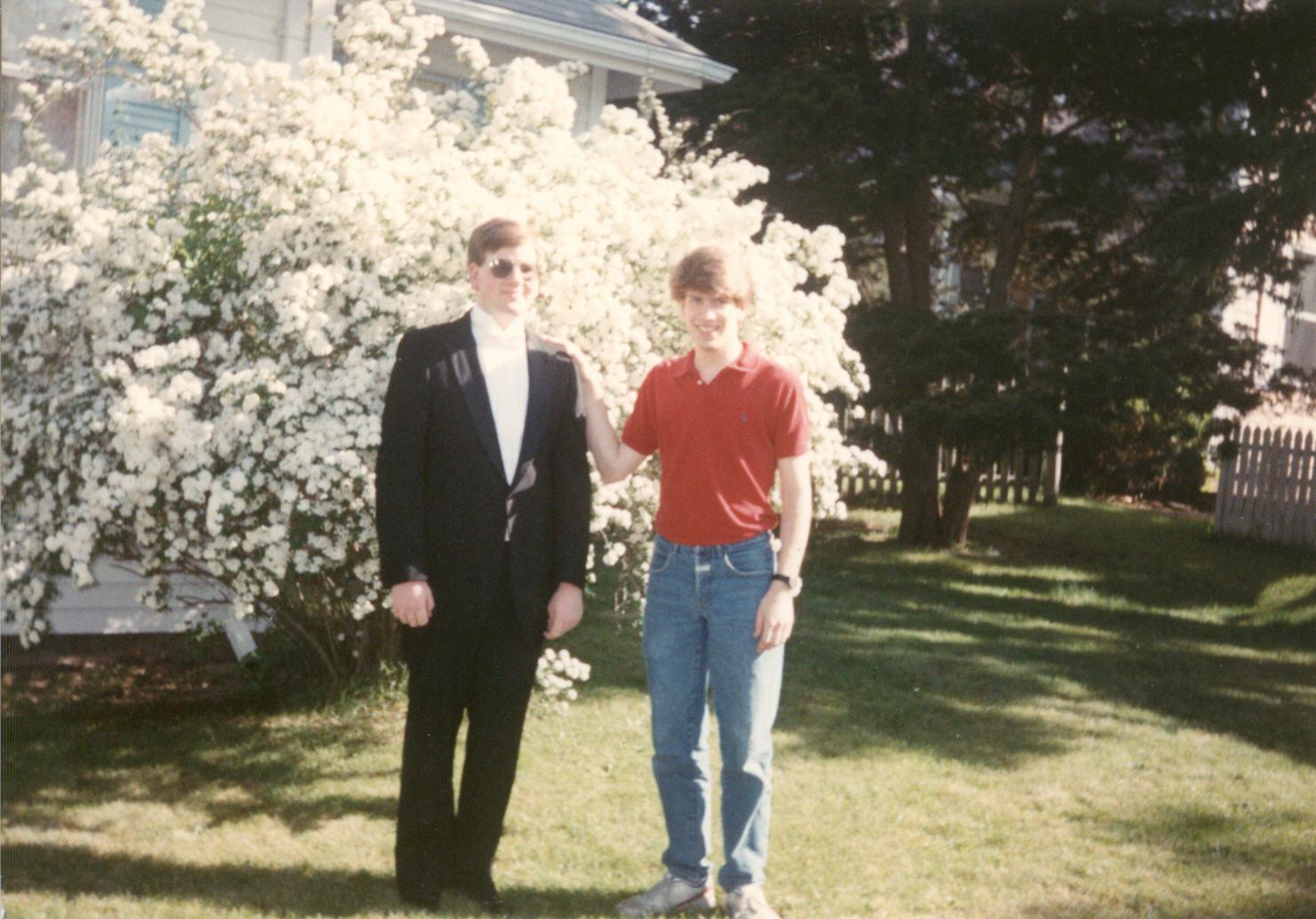 880607 Paul heading to friends prom with me.JPG