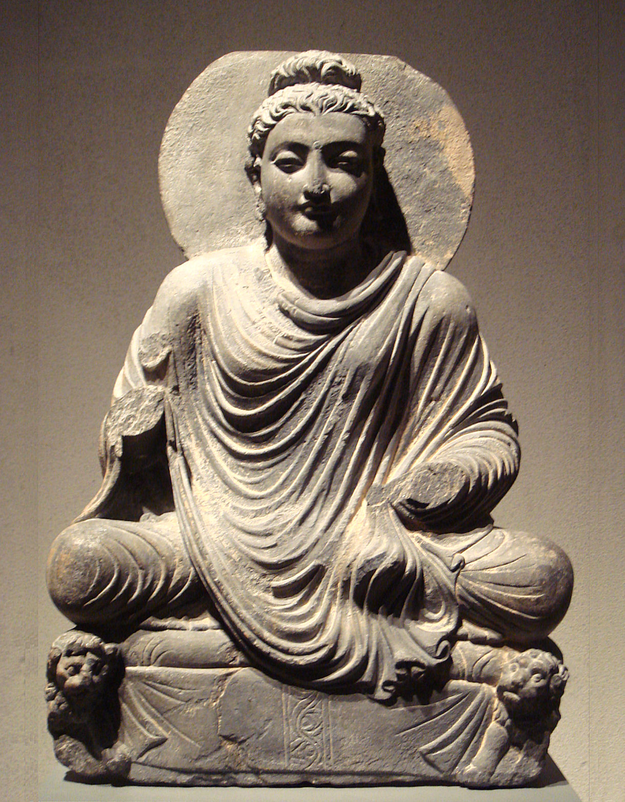 Seated Buddha Gandhara 2nd Century Ostasiatische Museum
