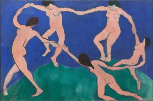 <em>Dance (I)</em>, Henri Matisse, 1909. Held by MOMA. Image from MOMA's <a href="http://www.moma.org/collection/works/79124">website</a>
